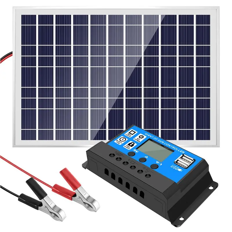 

Солнечная панель ABKY-30W 12В с контроллером 40А для автодомов, автомобилей, лодок, дома и кемпинга