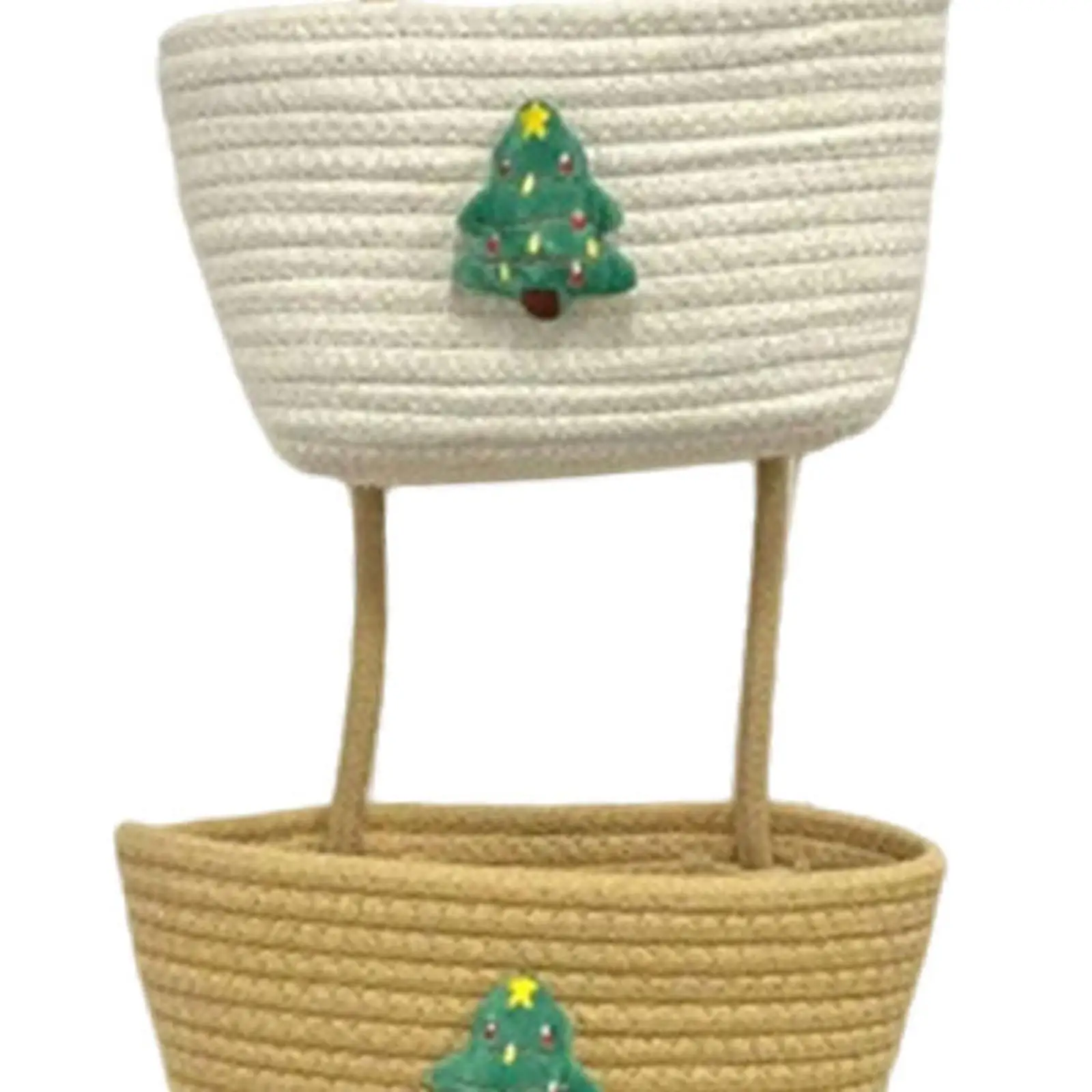 Kosz wiszący na ścianę Kosze dekoracyjne Przenośny wielofunkcyjny 3-poziomowy tkany kosz ścienny do dekoracji pokoju i łazienki