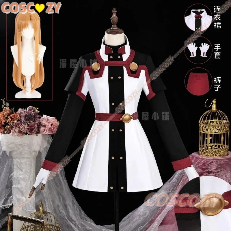 Anime Sword Art Online SAO Movie: Ordinal Scale Yuuki Asuna Uniform Outfits Anime Customize Cosplay Costumes Wig Props