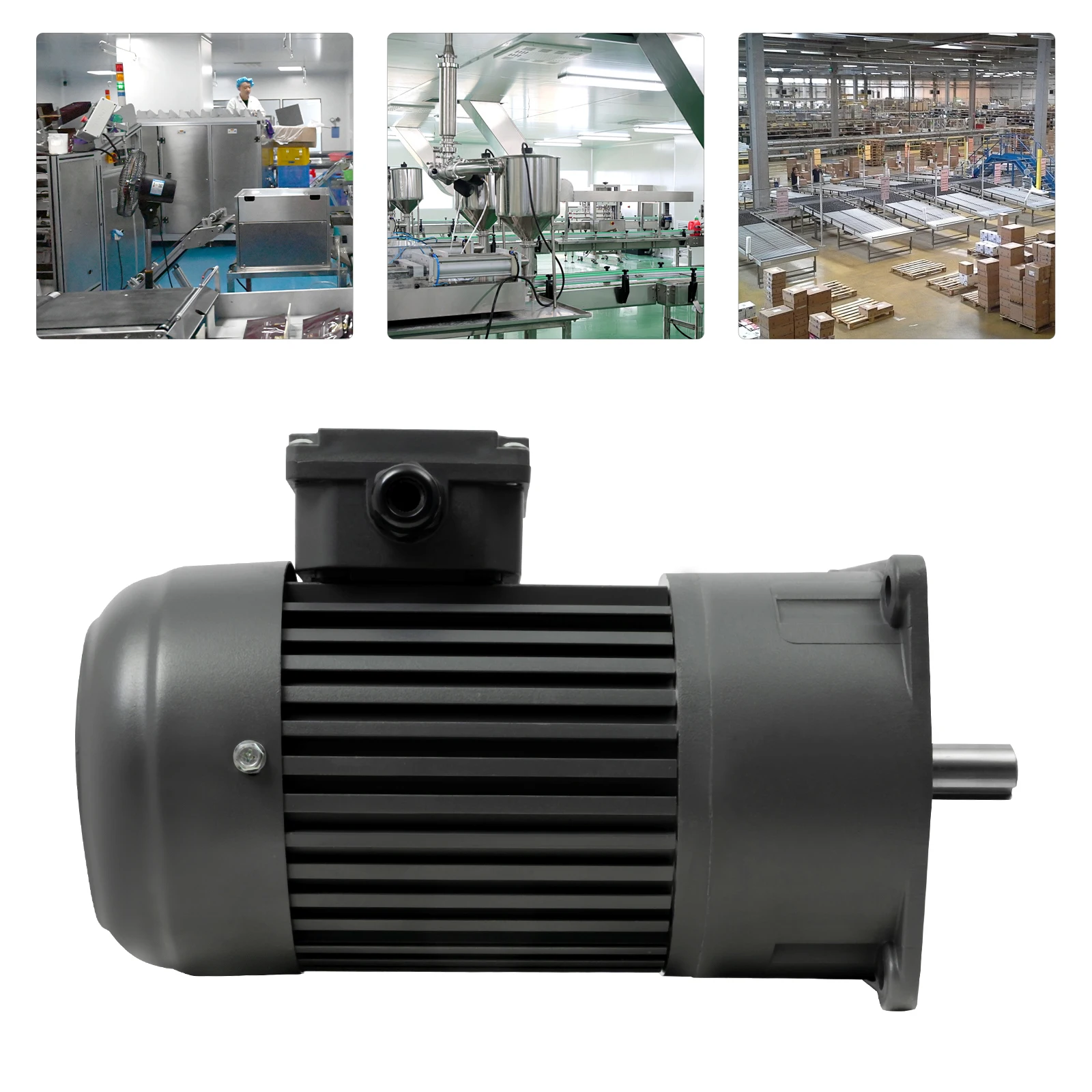 400W Vertical Gear Motor, 90N·m Torque, 1:40 Ratio for Industrial Automation & Robotics & Machinery (220V/380V, GV22 Model)