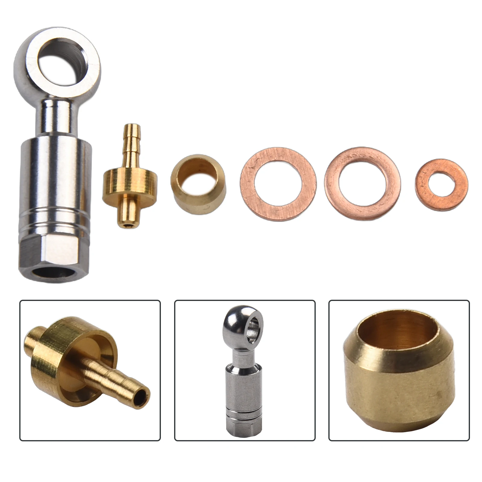 

Cycling Tubing connector MTB Bicycle Bike For HOPE TECH3 V4/E4/X2 Kit Olive Head Replacement Set Tube Brand new