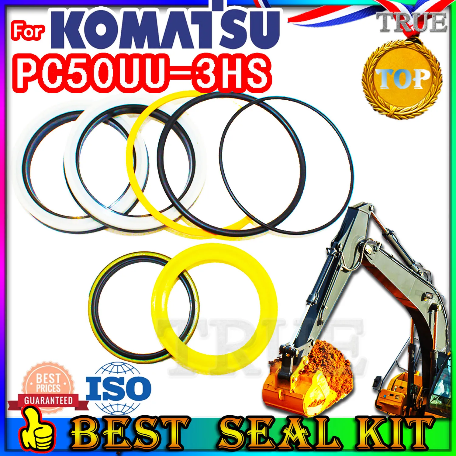 

For KOMATSU PC50UU-3HS Oil Seal Repair Kit Boom Arm Bucket Excavator Hydraulic Cylinder PC50UU 3HS Parts MOTOR Piston Rod Shaft