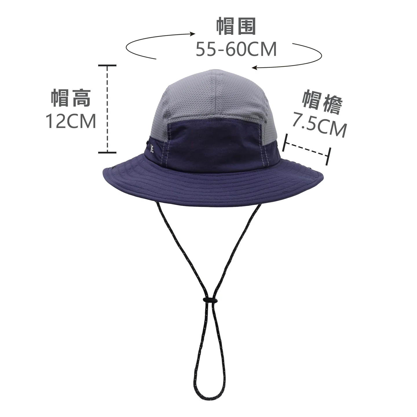 Tooling Style Fashion Color Matching Quick-drying Bucket Hats for Women Summer Outdoor Camping Sun Protection Casual Men's Cap 1