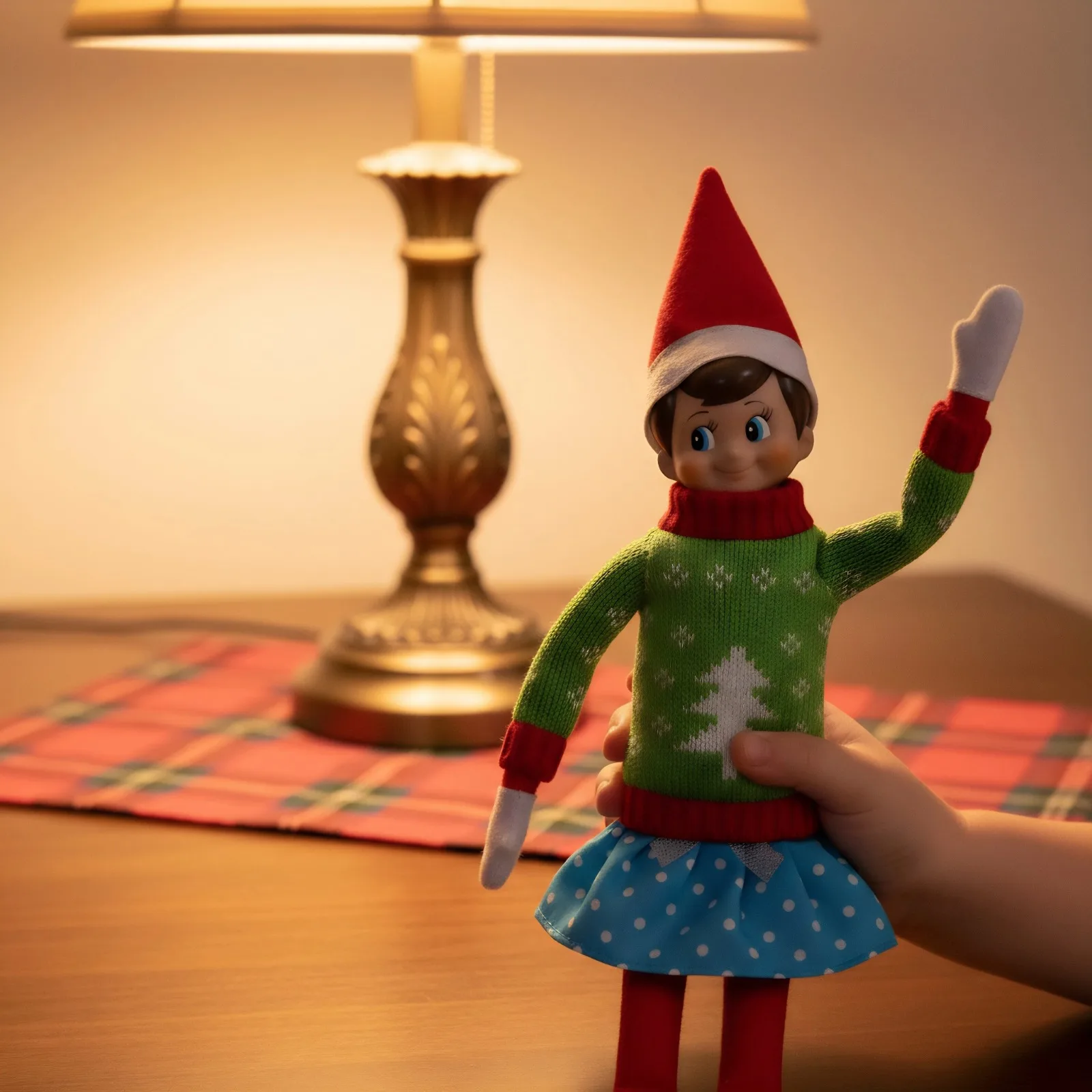 

Christmas Doll Accessories sweater+skirt For Babi 30 CM Doll ClothesFor elf Doll,Toys For Girls,Free Shipping,Christmas Gift