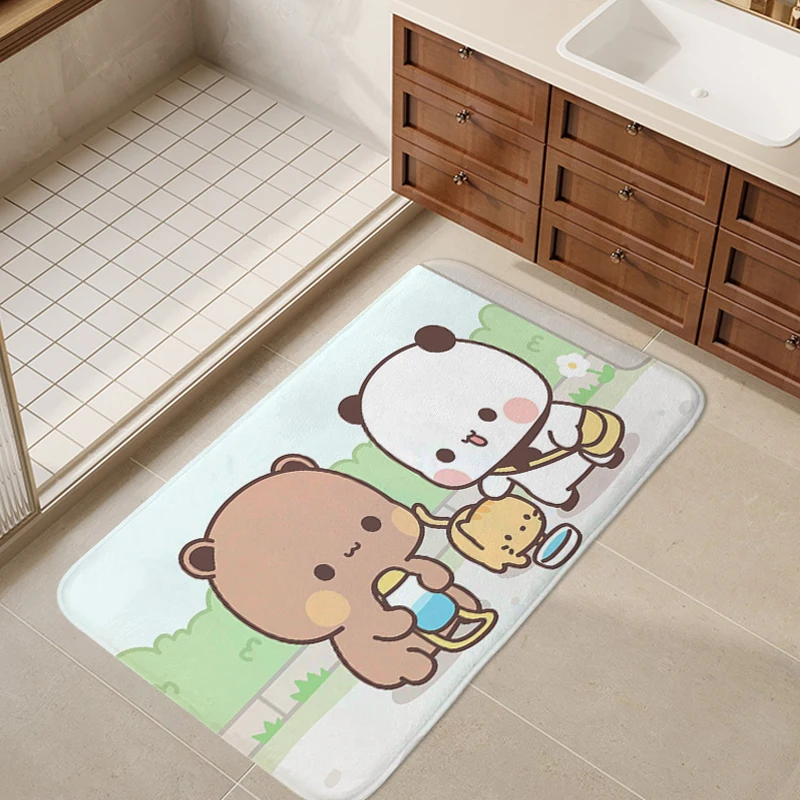 

Carpet Entrance of House Bubu and Dudu Cute Living Room Non-slip Floor Mat Corridor Kitchen Bedroom Bath Rug Custom Doormat