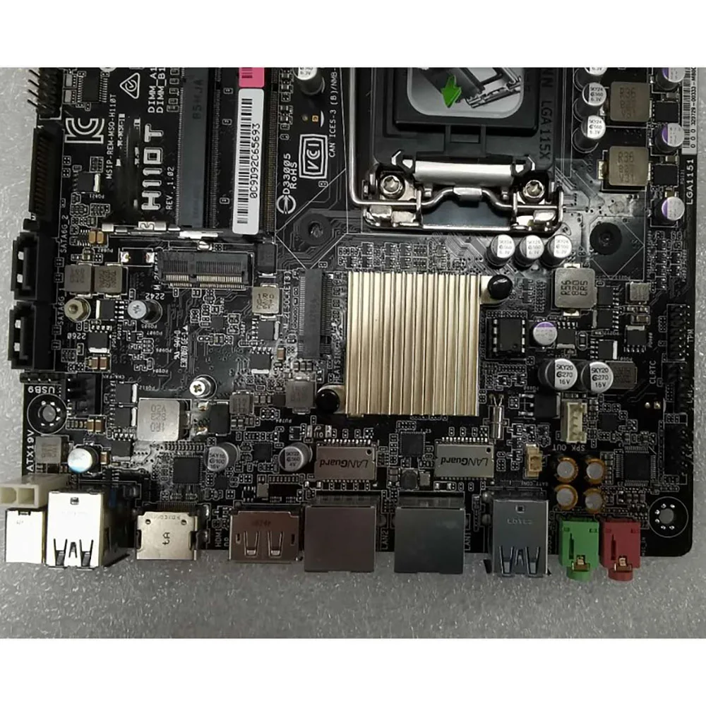 

Для материнской платы Asus Dual Network Itx, универсальная промышленная плата управления Htpc, встроенный Lvd H110T