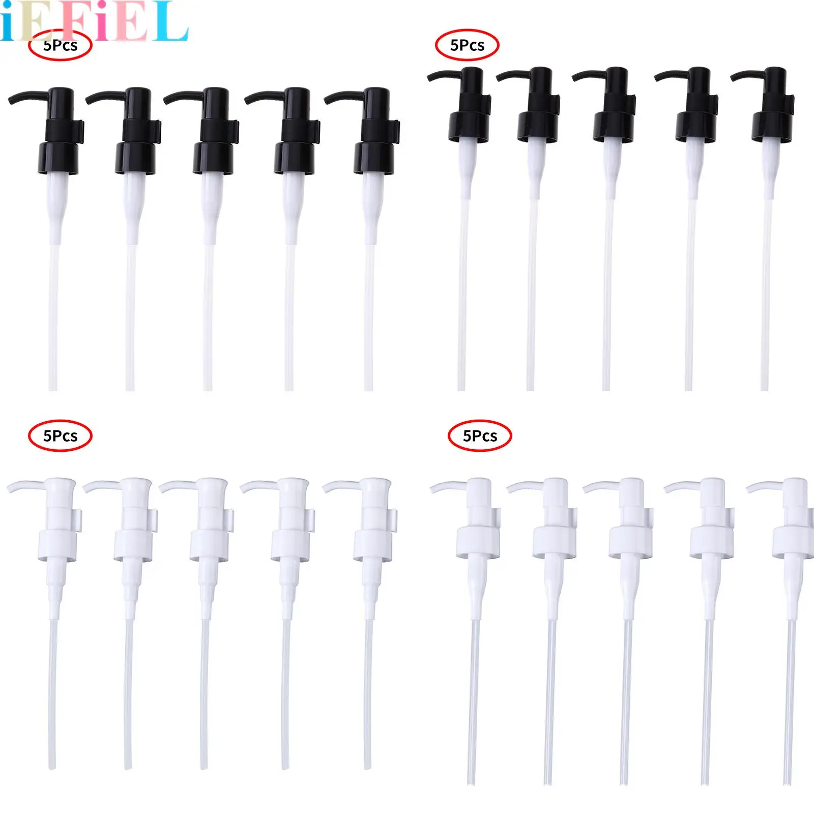 

5Pcs 20/24mm Oil-Rubbed Hand Liquid Soap Pump Dispenser Plastic Lotion Bottles Replacement Pump with Long dip Tubes