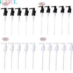 5Pcs 20/24mm Oil-Rubbed Hand Liquid Soap Pump Dispenser Plastic Lotion Bottles Replacement Pump with Long dip Tubes