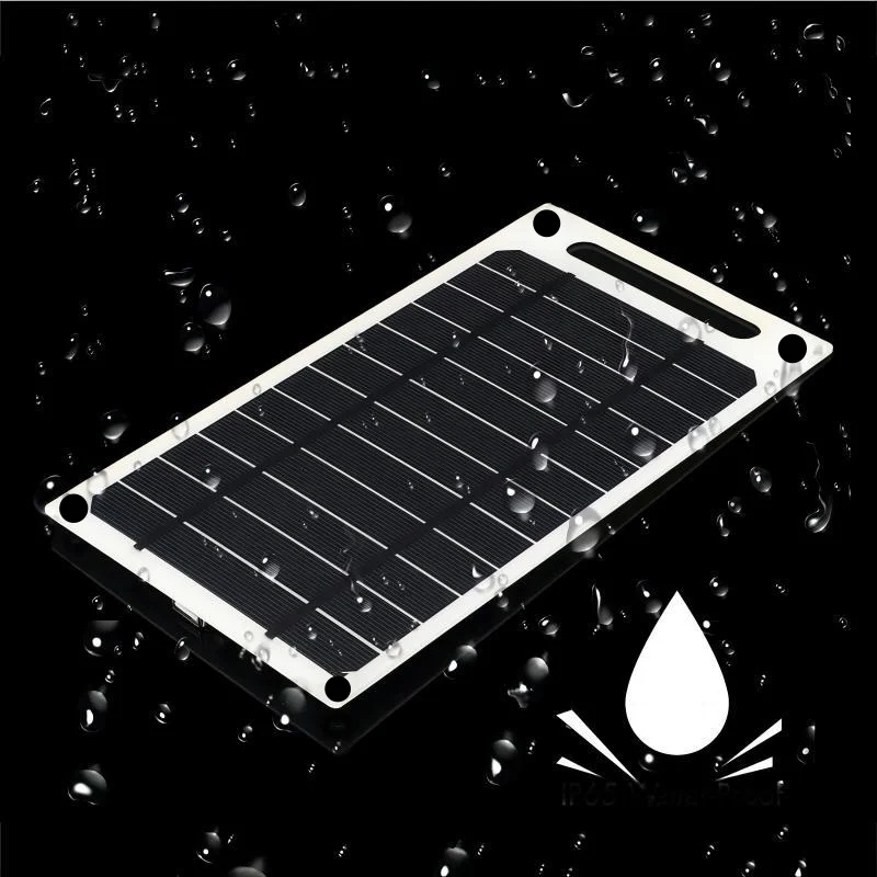 5V Solar Panel  USB Type-C Charge Portable Flexible Kit  Lightweigh Mini System For Car Camping  Phones Hiking Power Banks IP65