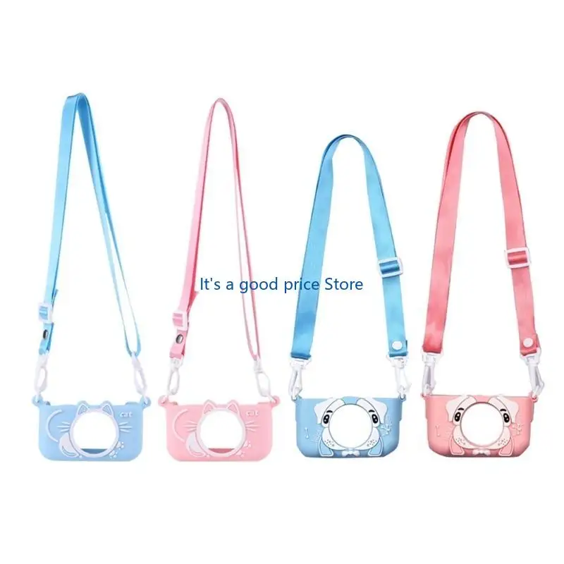  Portable Children Camera Cover Bag Adjustable Lanyard Anti-vibration for Kids