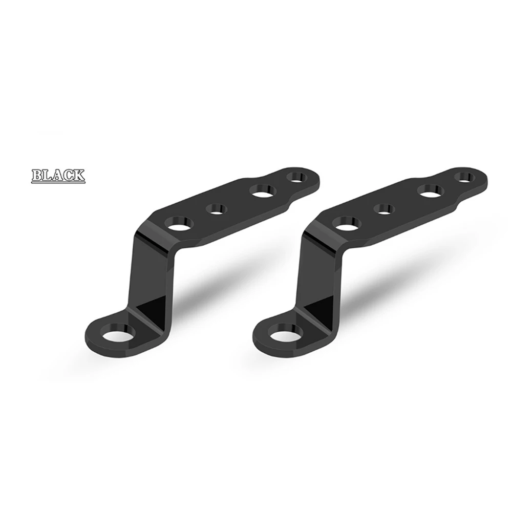 2Pcs Motorcycle Led Headlight Bracket Rearview Mirror Lamp Spotlight Extension Holder Clamp Motorbike Accessories Aluminum Alloy