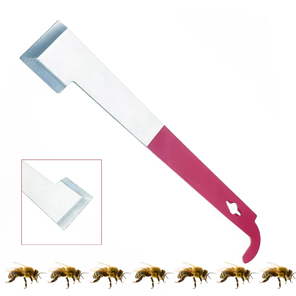 Uncapping Long-J Hook Type Prying Bar Nail Puller Removal Frames From Hive Body Been Propolized Apiary Activity Handheld Tools