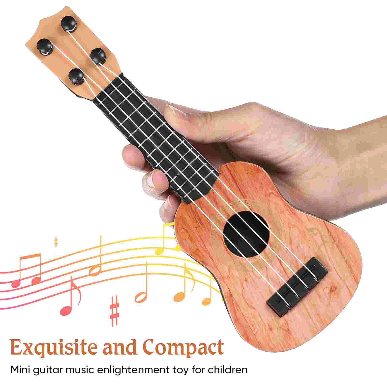 Mini Ukulele Plastic Model Playthings Instruments Toy Toys Musical Models Children Kids Simulation Guitar for Girls