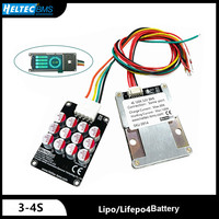 BMS 3S4S Balance 100A 120A 160A 200A 300A 380 12.6V/16.8V 18650 Battery Protection Board Lipo/LiFePo4 TFT Volt collection Dispay
