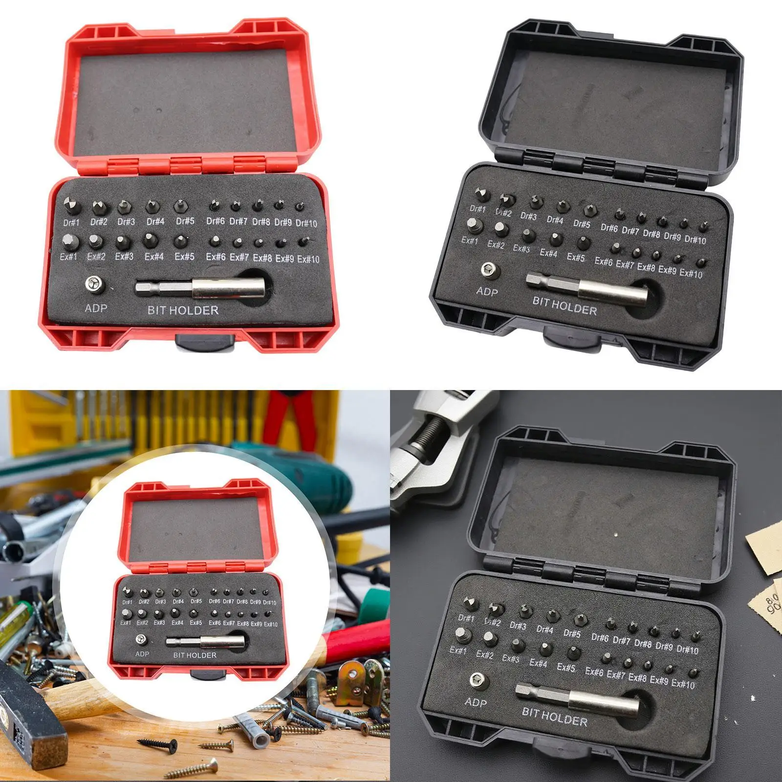 22개 손상된 나사 추출기, 부러진 스터드 제거기, 부러진 볼트 제거기