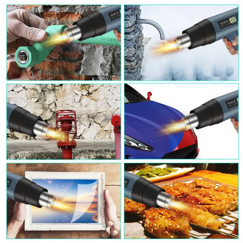 220V Heat Gun 2000W Variable Advanced Electric Hot Air Gun Advanced Hot Air Gun Temperatures Adjustable Electric Heat Gun