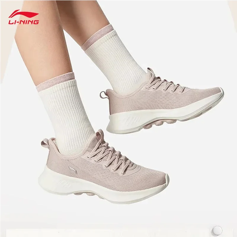 

LI-NING Women Walking Shoes SOFT ESSENTIAL V2 Cushion Sports shoes Soft Sneakers AGLV022