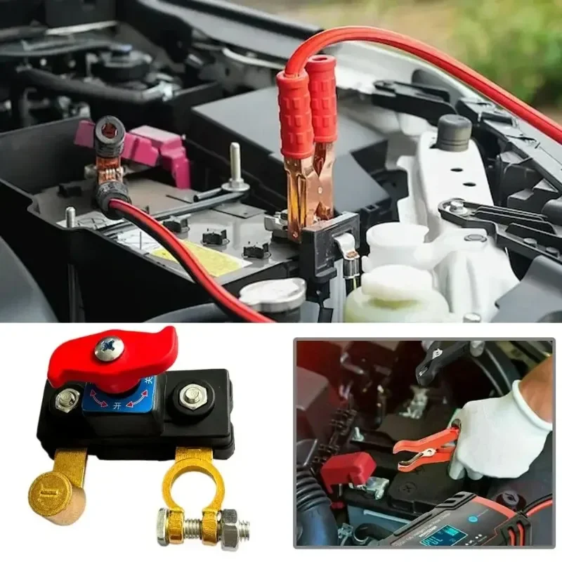 Picture 5: 12V 24V Dual Voltage Battery Master Cut Off Switch Zinc Alloy Structure Negative Pole Disconnect Tool Free Knob PCB Design