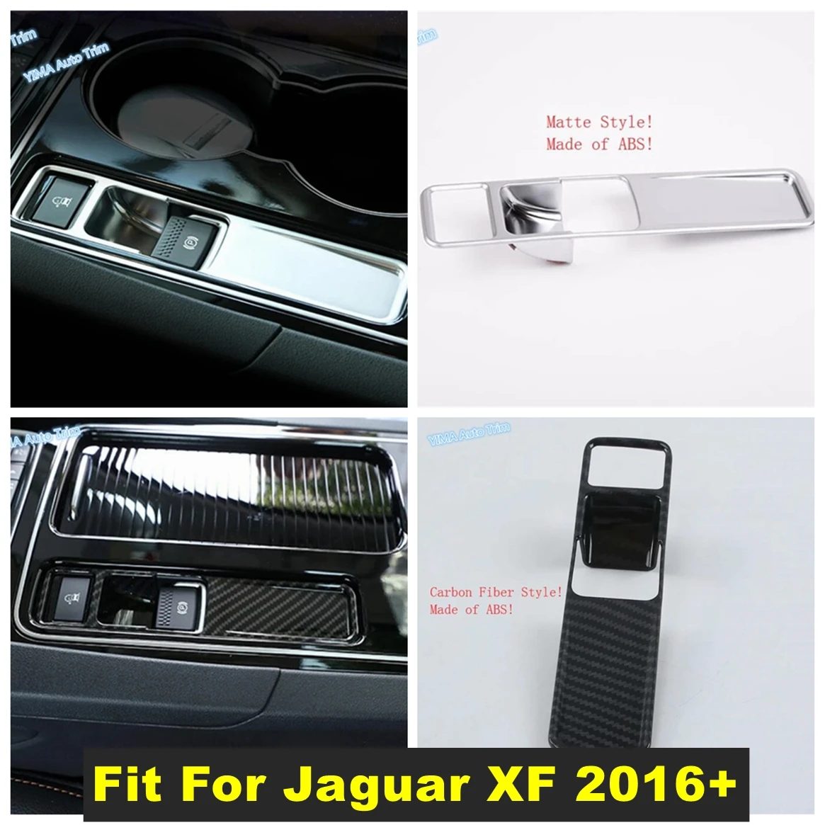 

Auto Electrical Parking Handbrake Hand Brake "P" Stalls Cover Trim For Jaguar XF 2016 2017 2018 2019 ABS Interior Accessories