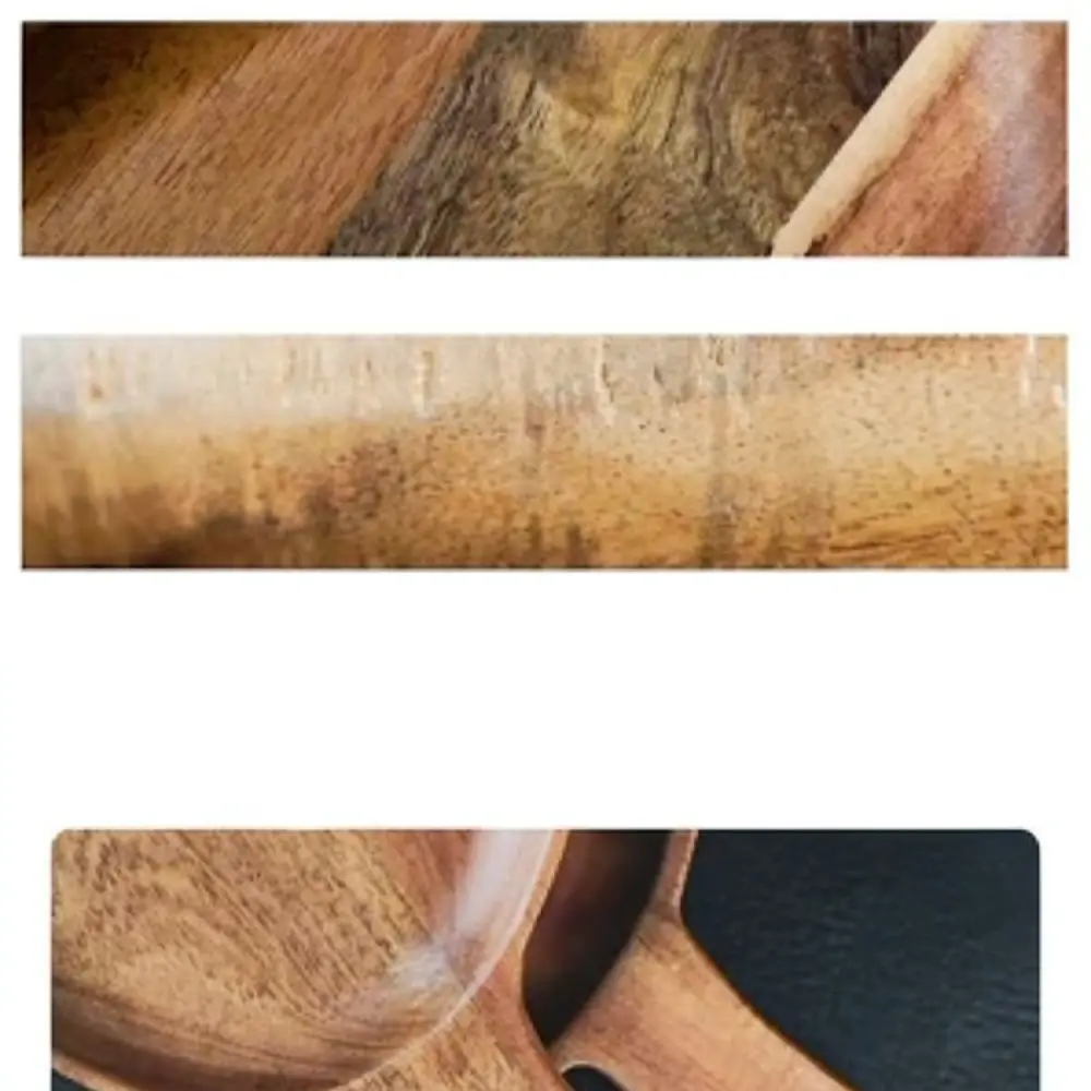 Creative Leaf Shape Wood Tray Sustainable Acacia Serving Dish For Snacks Dessert Sushi Plate Elegant Kitchen Dining Decor