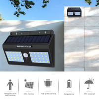 LED Solar Wall Light PIR Human Motion Sensor 20LEDs IP45 Waterproof Patio Doorway Fence Lighting Human Sensor Street Lights