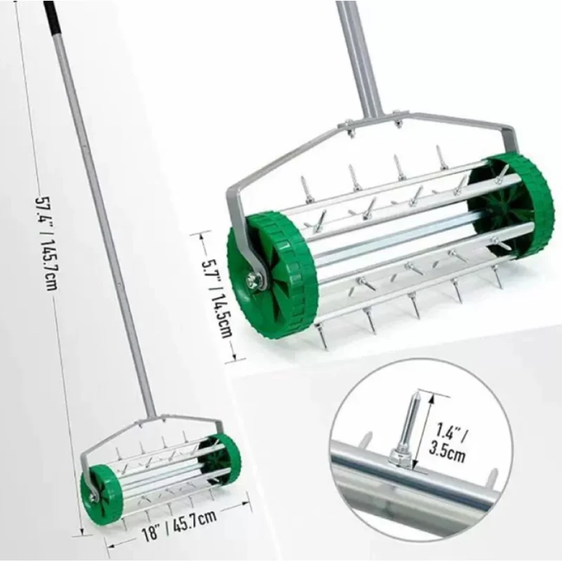 

Rotary Cultivator Tool Set Handheld Garden Cultivator Soil Scarifier Manual Soil Aerator for Promote Water Air Flow Garden Tool