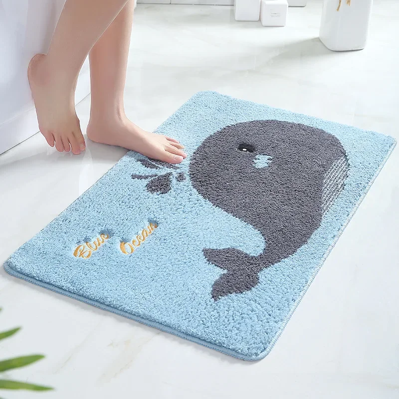 

Cartoon door Door mats Absorbent foot Household door Bathroom entry Non-slip Carpet