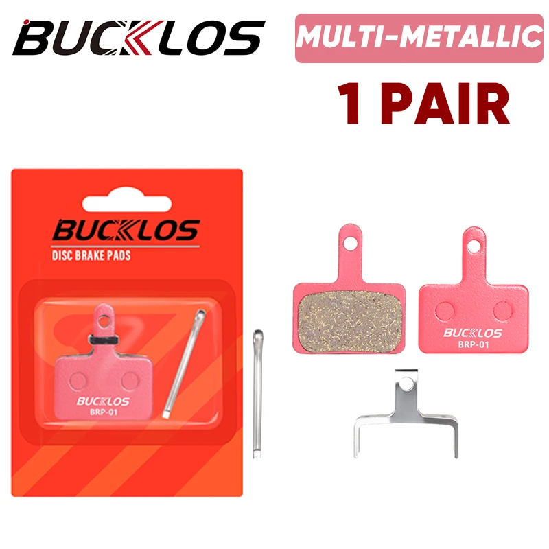 BUCKLOS BRP-01 Scheibenbremsbeläge Harz Halbmetall MTB Hydraulische Bremsbeläge für SHIMANO B01S B05S Fahrrad Bremsbelag für M525 M395