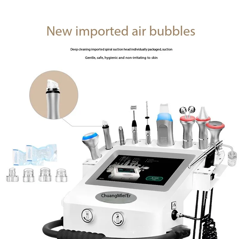 Huidbeheer Uitgebreide water- en zuurstofanalysator met grote bubbels voor gezichtsreiniging, hydratatie en hydratatie