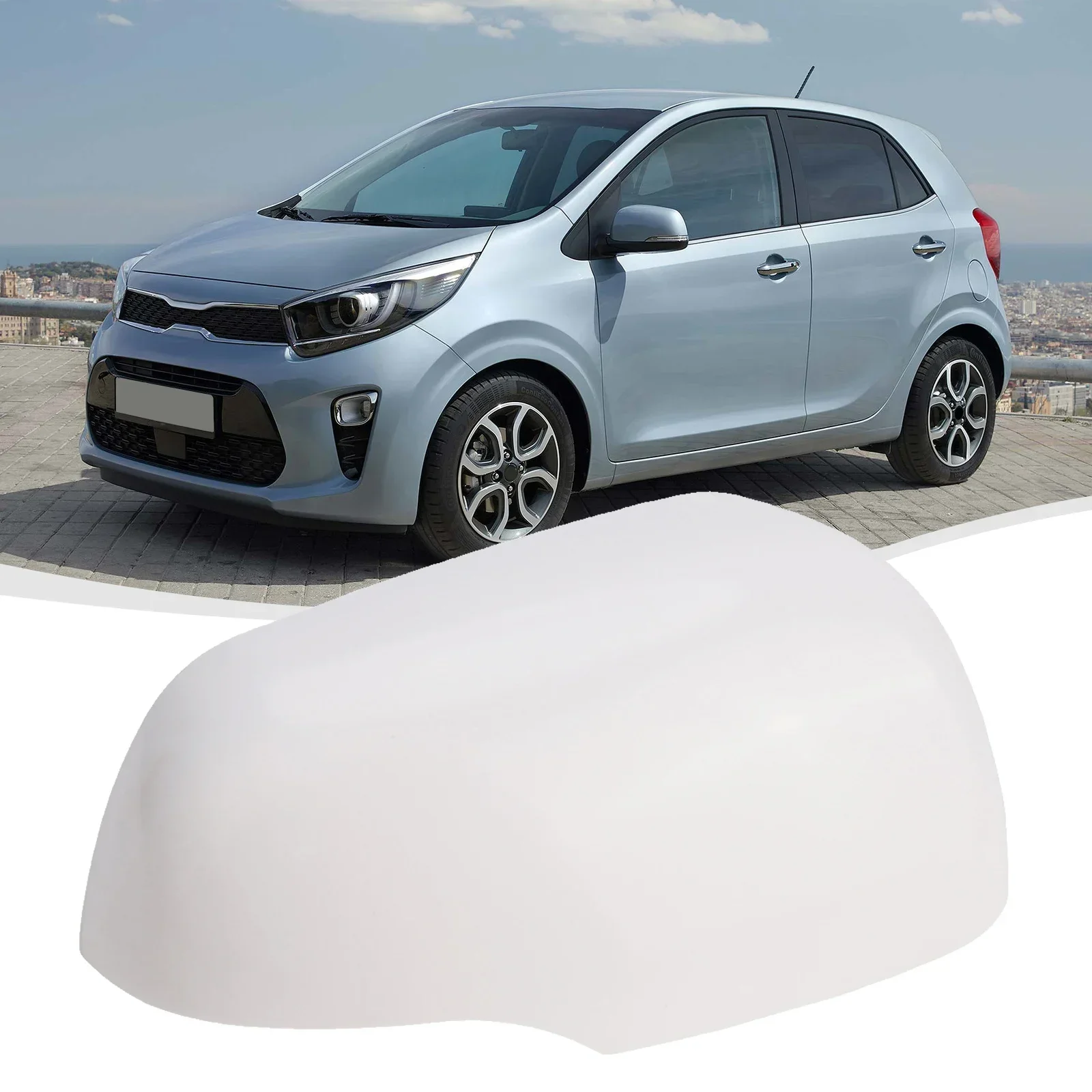 Left Side Mirror Lower Cover For Kia Picanto 2011-2017 Rearview Mirror Cap Wing Cap Primer Lid Car Accessories