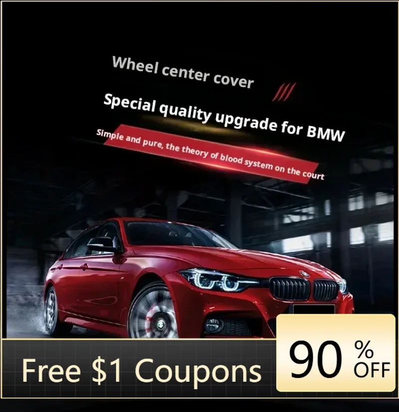 

Accessories Car Sticker For BMW Hot 2025 For BMW Hubcap 56mm/68mm Blue And White Black And White Black Knight Hubcap Car Accesso