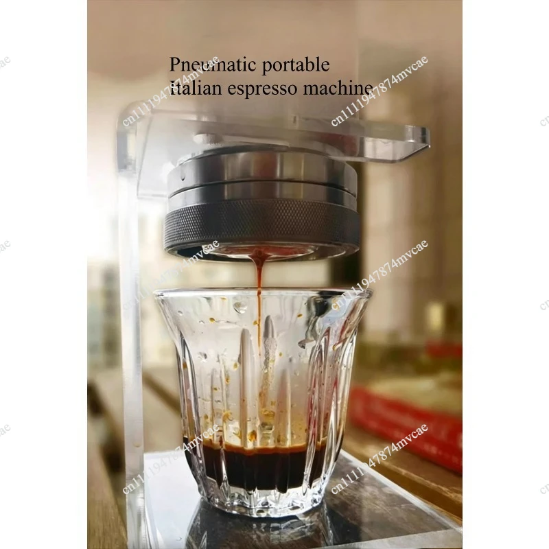 Stainless Steel Pneumatic Coffee Machine Removable Portable Outdoor Camping Unplugged Espresso Coffee Maker