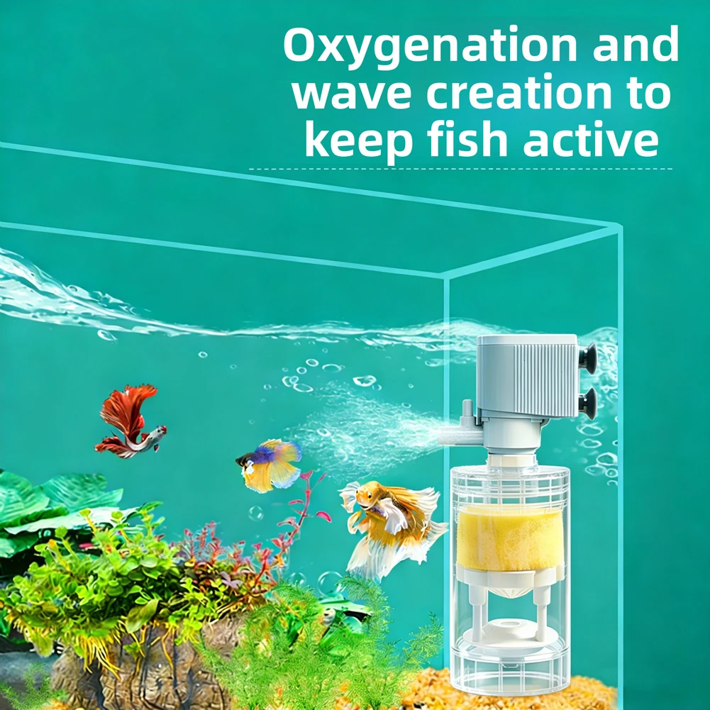 고효율 수조 필터 자동 에너지 절약형 잠수정 필터 흡입 - Aquarium Marine Filter 리뷰 및 가격