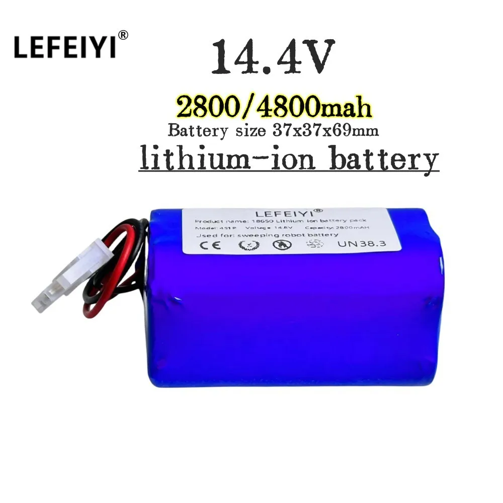 Vacuum Cleaner Robot Battery 18650B4-4S1P-AAF-4, UR18650ZT-4S1P-AAF, iLife V7S, 4ICR19/65, Genio Luxury 500, iLife V50 Pro