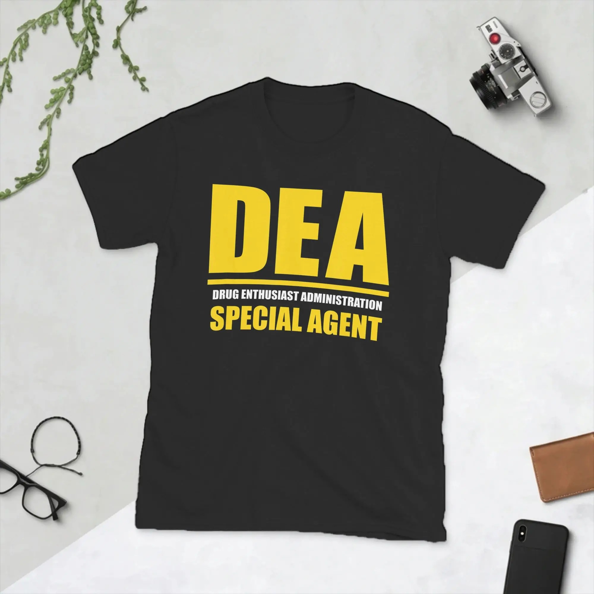 Men DEA Drug Enthusiast Administration Special Agent T Shirt  100% Cotton Clothing Fashion Short Sleeve O Neck Tees T-Shirts