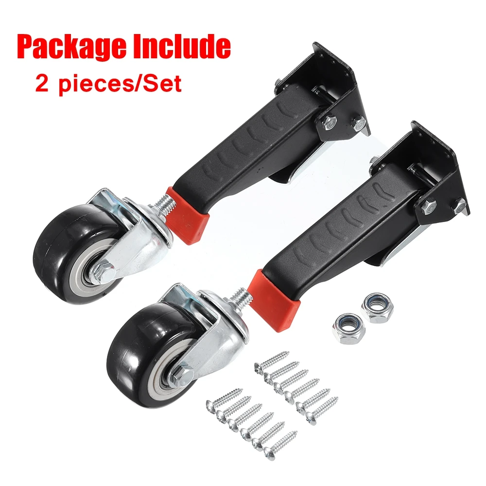 Heavy Duty Workbench Casters Kit Retractable Caster Wheels for Workbenches Machinery and Tables