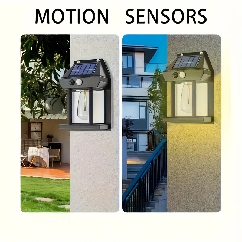 2 Pack of Solar Sports Lights for Outdoor Waterproofing, Solar Courtyard Lights for Exterior Walls, Corridors, Garages, Sheds, Courtyards, Yard Decorations, Motion Sensors And 3 Lighting Modes