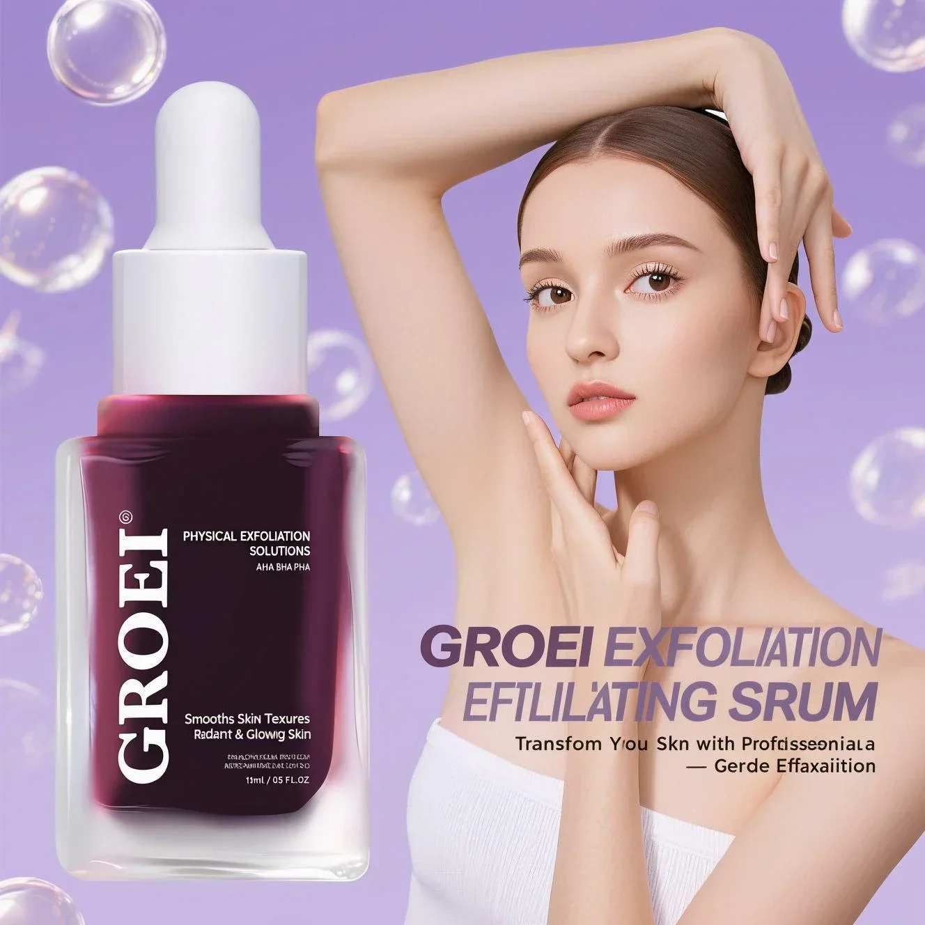 

Exfoliating Acne & Blackhead Serum - Gently Unclogs Pores, Reduces Excess Oil & Soothes Skin Peeling, Prevents Breakouts.