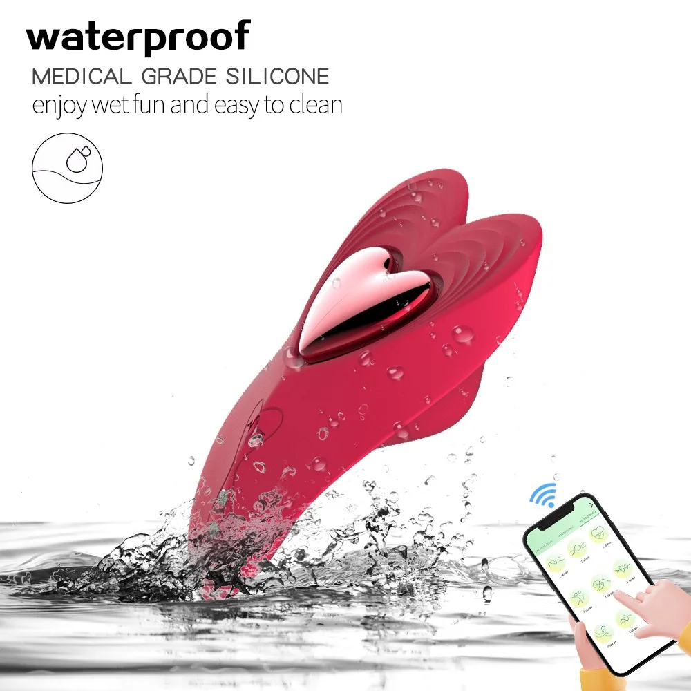 18+ شكل قلب اللباس الداخلي لاعبا الموزه الجنس لعب القفز البيض الكبار الجنس لعب App التحكم عن بعد لوازم الكبار الجنس