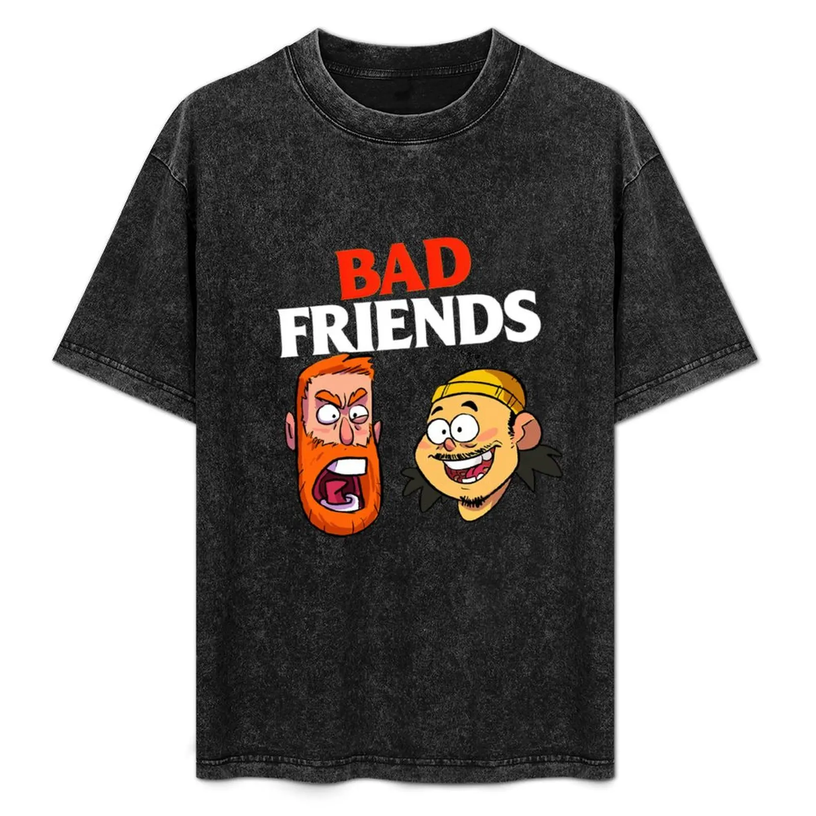 Bad Friends Podcast Merch T-Shirt cotton graphic tees Short sleeve tee shirts graphic tees mens graphic t-shirts hip hop