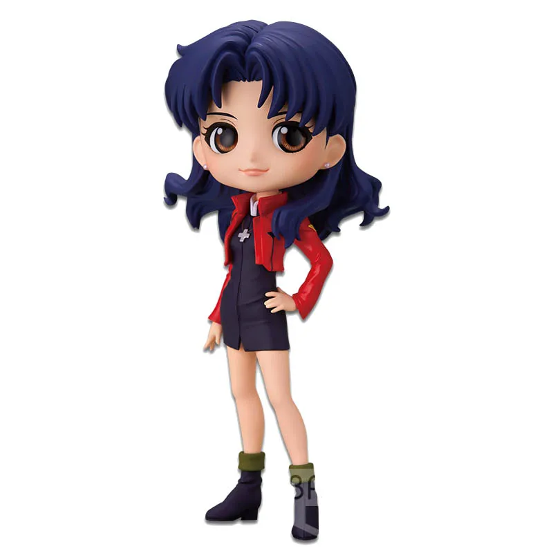 Bandai ต้นฉบับ EVA qposket Katsuragi Misato ของเล่น Action FIGURE Anime สำหรับเด็กหญิงเด็กชายของขวัญเด็กสะสมโมเดลเครื่องประดับ