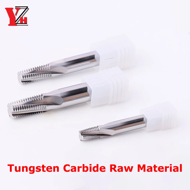 YZH NPT NPTF Thread Milling Cutter HRC60 Full Tooth Inch Pitch CNC For Steel Aluminum 1/16 1/8 1/4 3/8 1/2 1/16 1/2 3/4