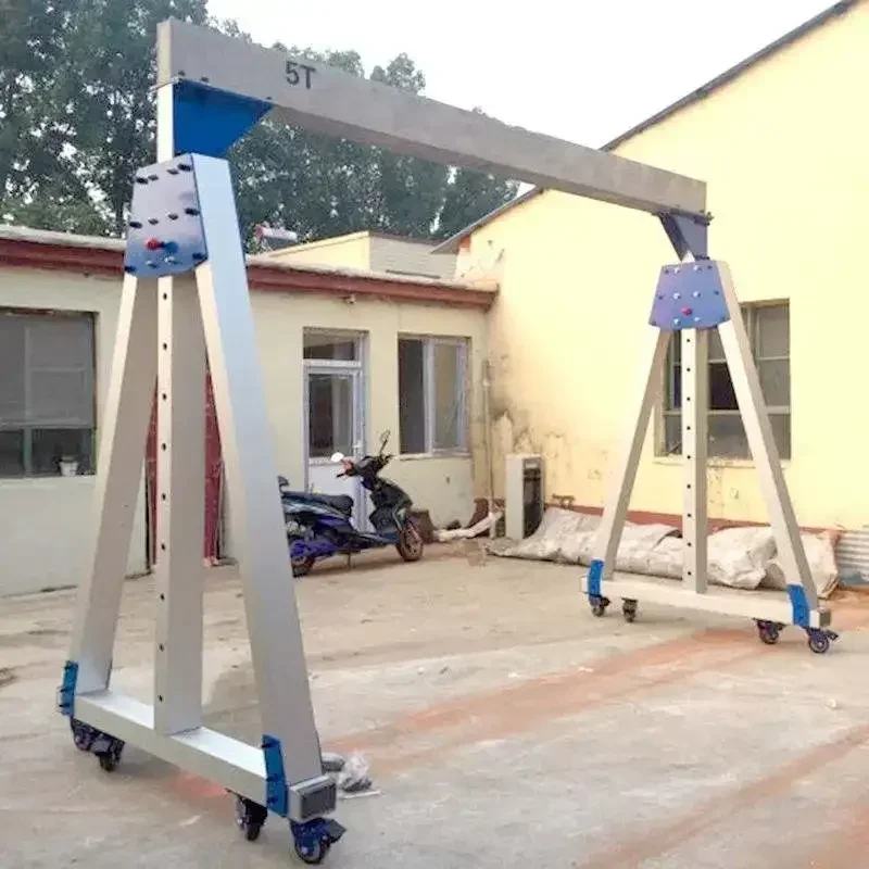 High Performance Materials Lifting Mini Crane Foldable Crane Aluminum Gantry Crane  Cheap Price