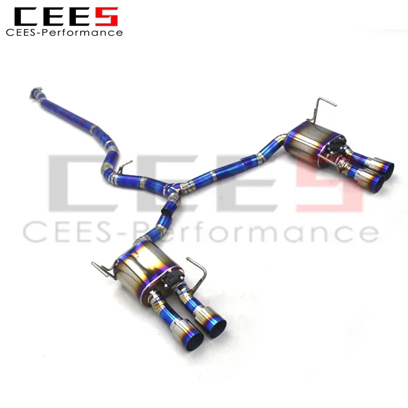 CEES Titanium Valve Exhaust for Subaru Impreza STI 2.5t Tuning Sport Exhaust System Exhaust Pipe Muffler