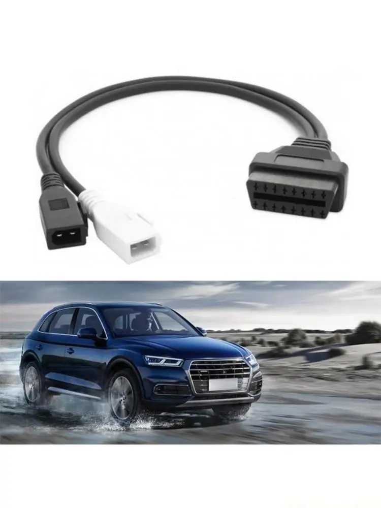 

J0MA 2x2-контактный 16-контактный OBDII OBD2 диагностический кабель-адаптер