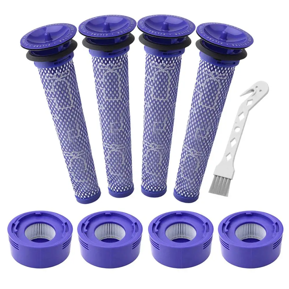 Pre-Filters HEPA Post-Filters Replacements Compatible for Dyson V8 and V7 Cordless Vacuum Cleaners