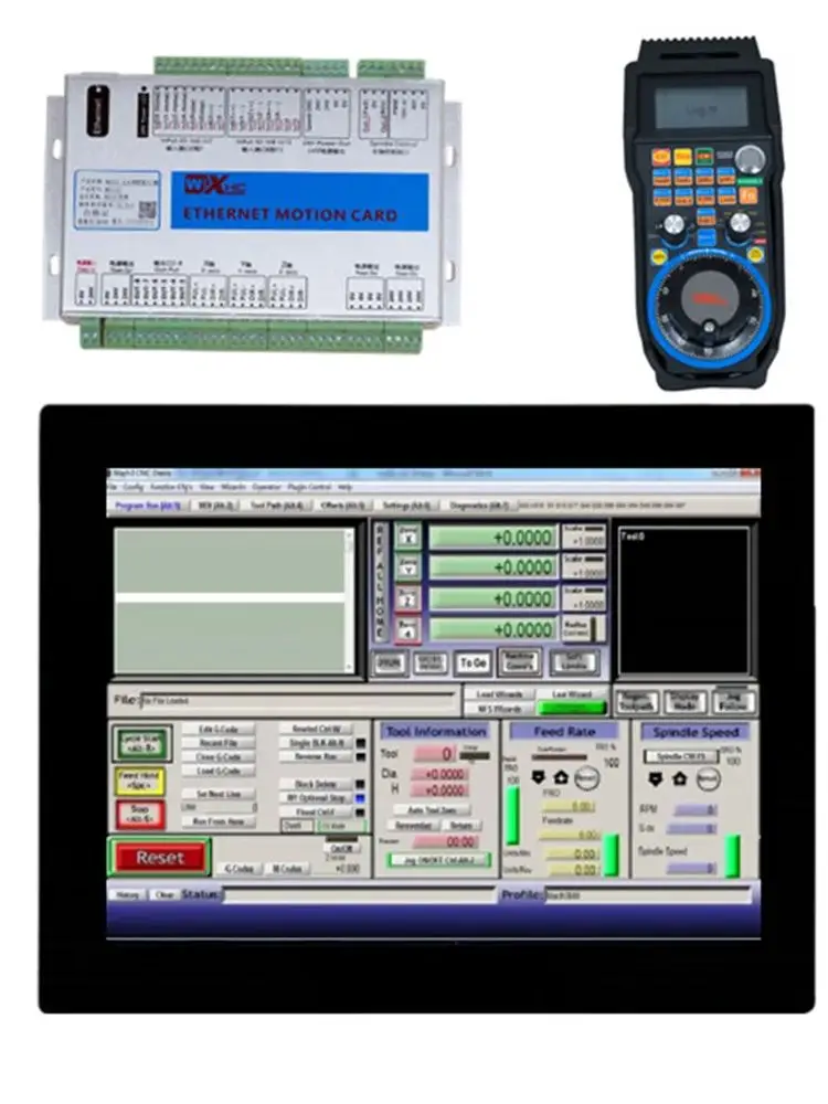 Mach3 CNC Controller 15 Inches Touch Screen All-in-one pc With MPG Pendant&Remote Controller Card For Woodworking CNC Router