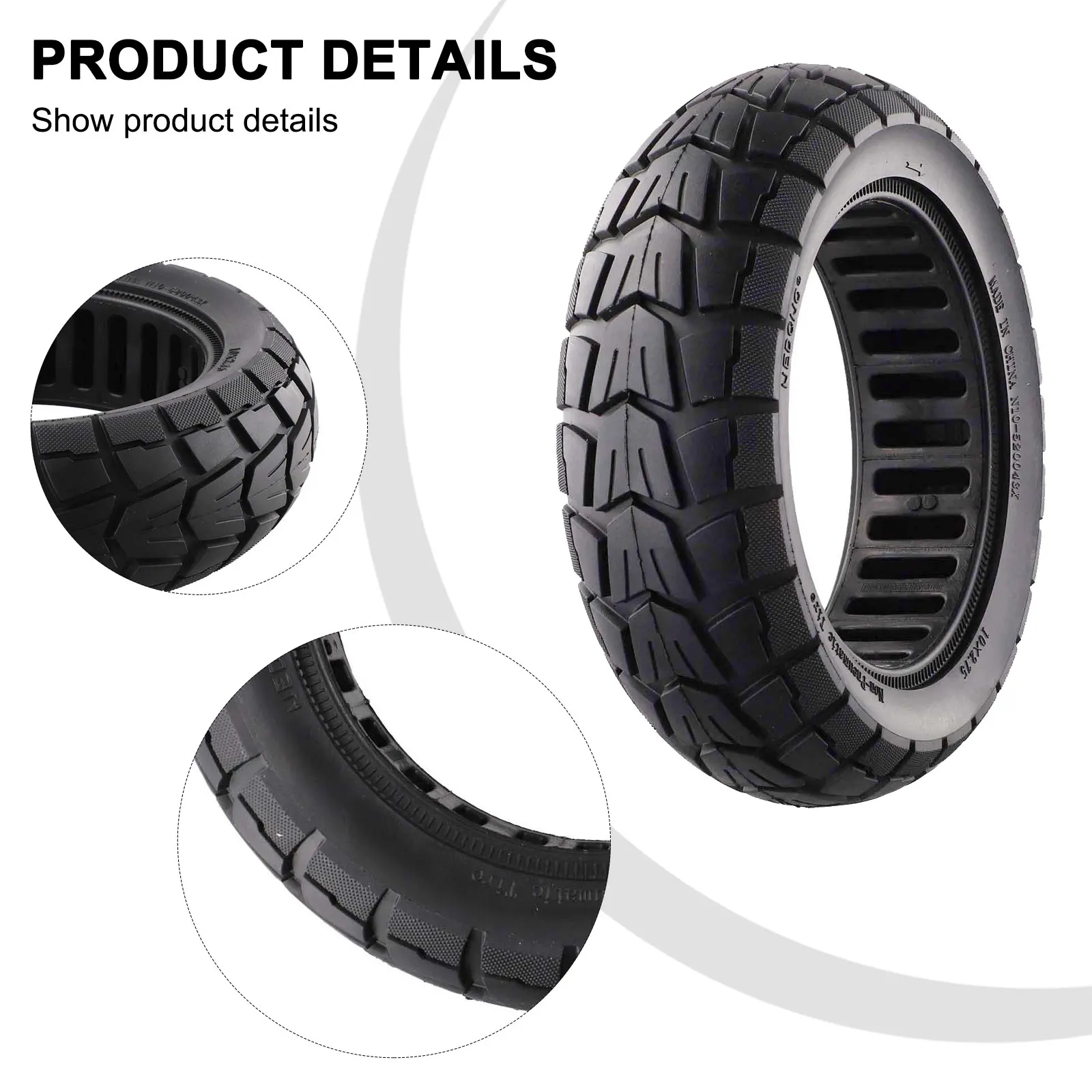 

Tyre Tire 10x2.75-6.5 70/65-6.5 Black Brand New E-Scooter Excellent Replacement For Balance Car Off-road Rubber