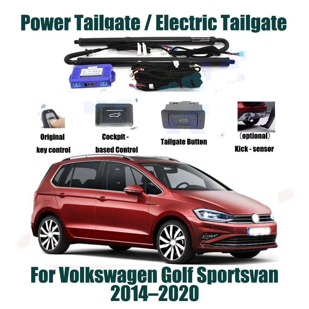 For Volkswagen VW Golf Sportsvan 2014–2020 Car Automatic Lifting kit Opening Trunk Intelligent Electric Lift Tailgate