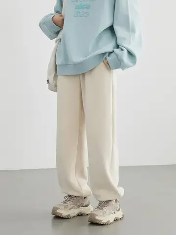 CHIC VEN 여성용 루즈 캐주얼 바지, 하이 웨이스트 플리스 바지, 두꺼운 플러시 따뜻한 여성 스포츠 바지, 가을 겨울 2023, 신상